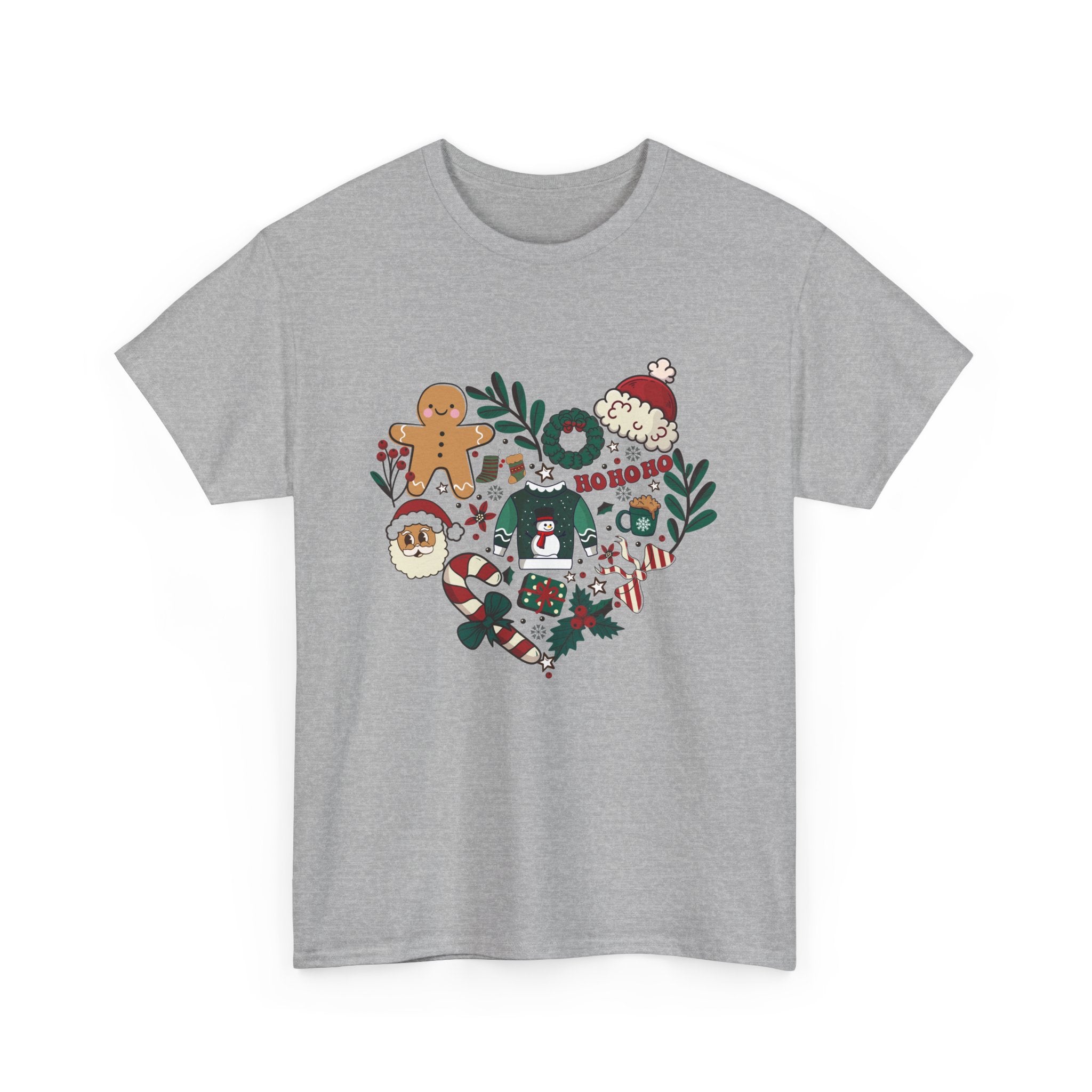 Christmas Heart T-Shirt - Ho Ho Ho!