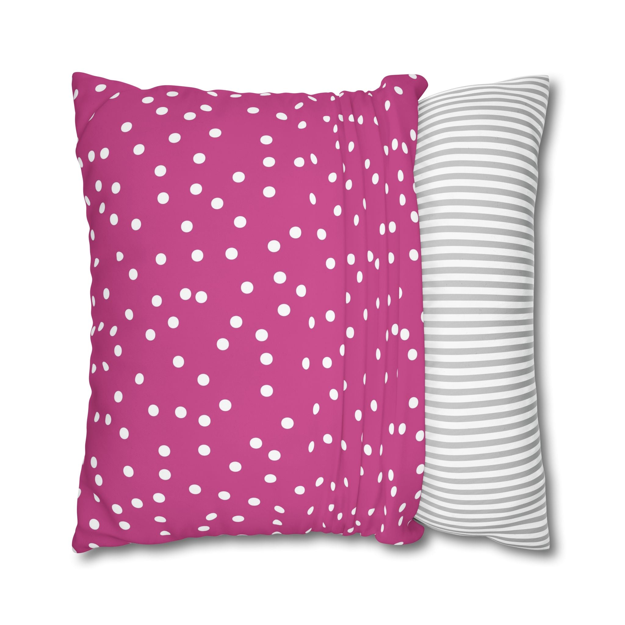 Magenta Polka Dot Pillowcase