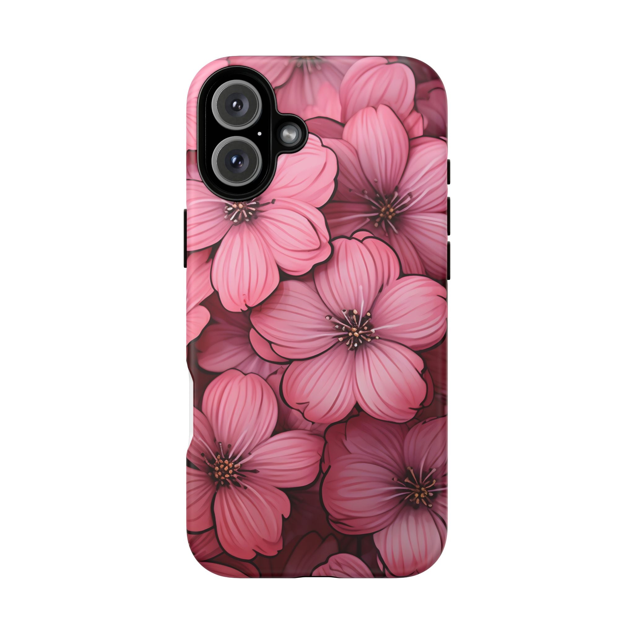 Pink Blossom Hexagon iPhone Case - Rugged