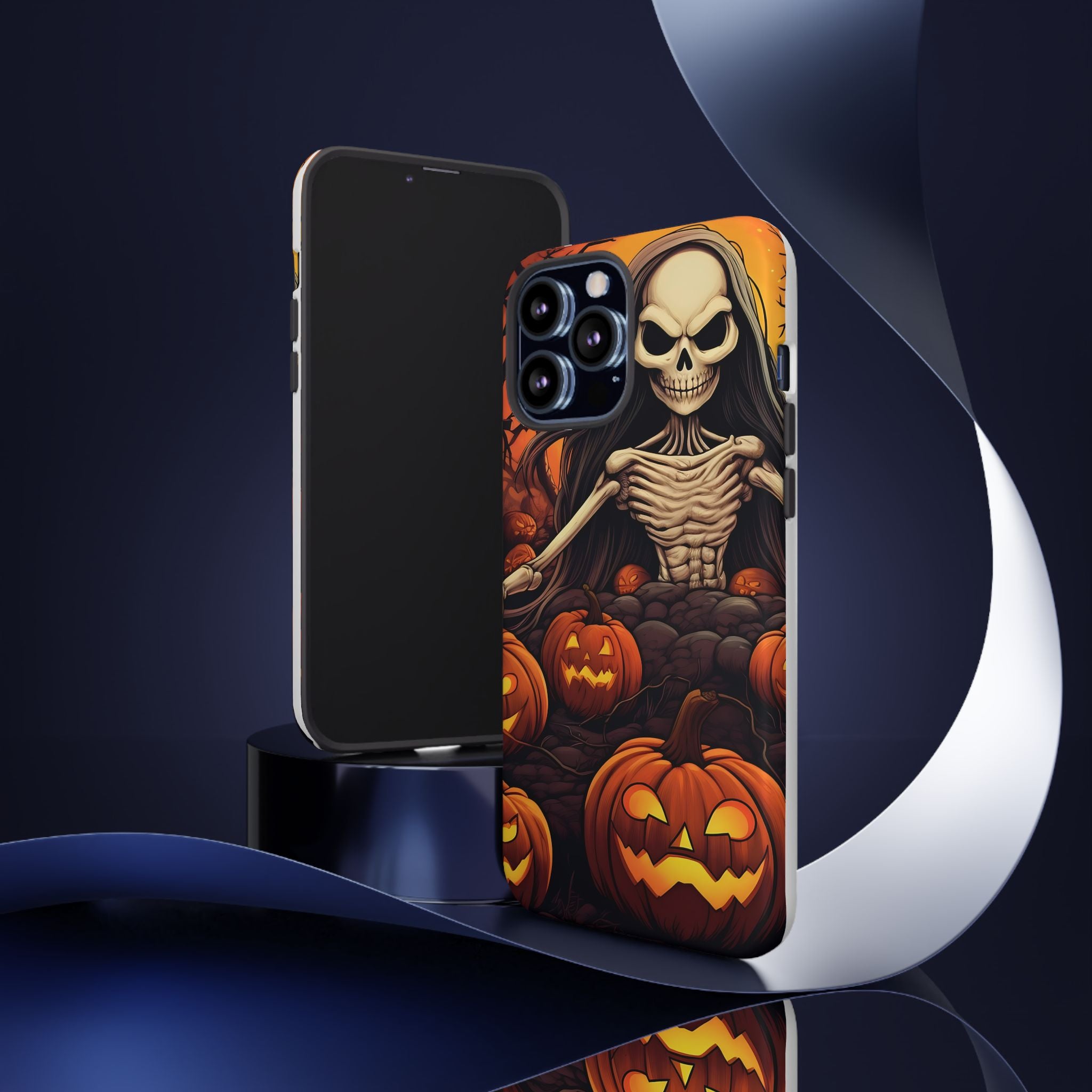 Spooky Skeleton Hexagon iPhone Case