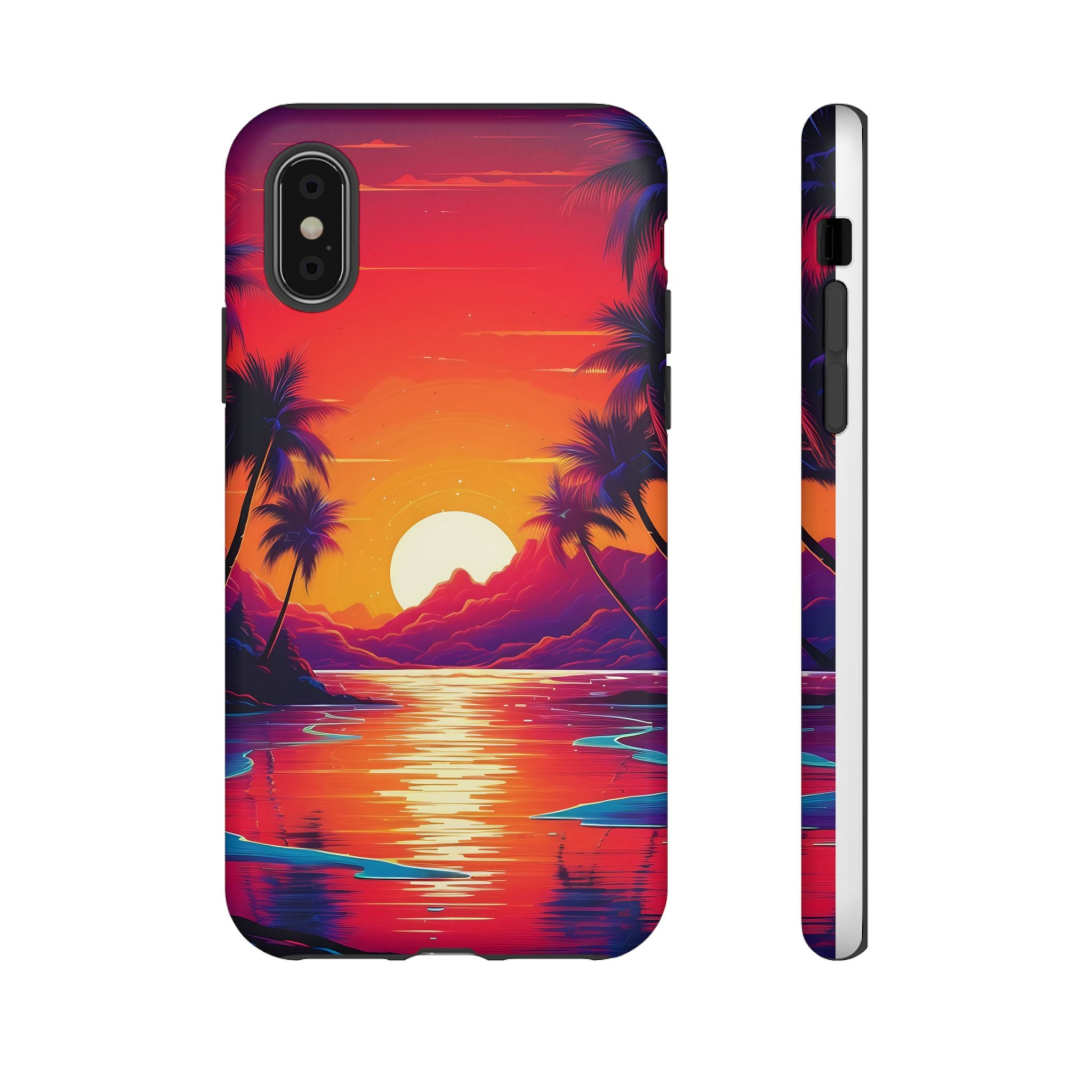 Sunset Beach Hexagon iPhone Case