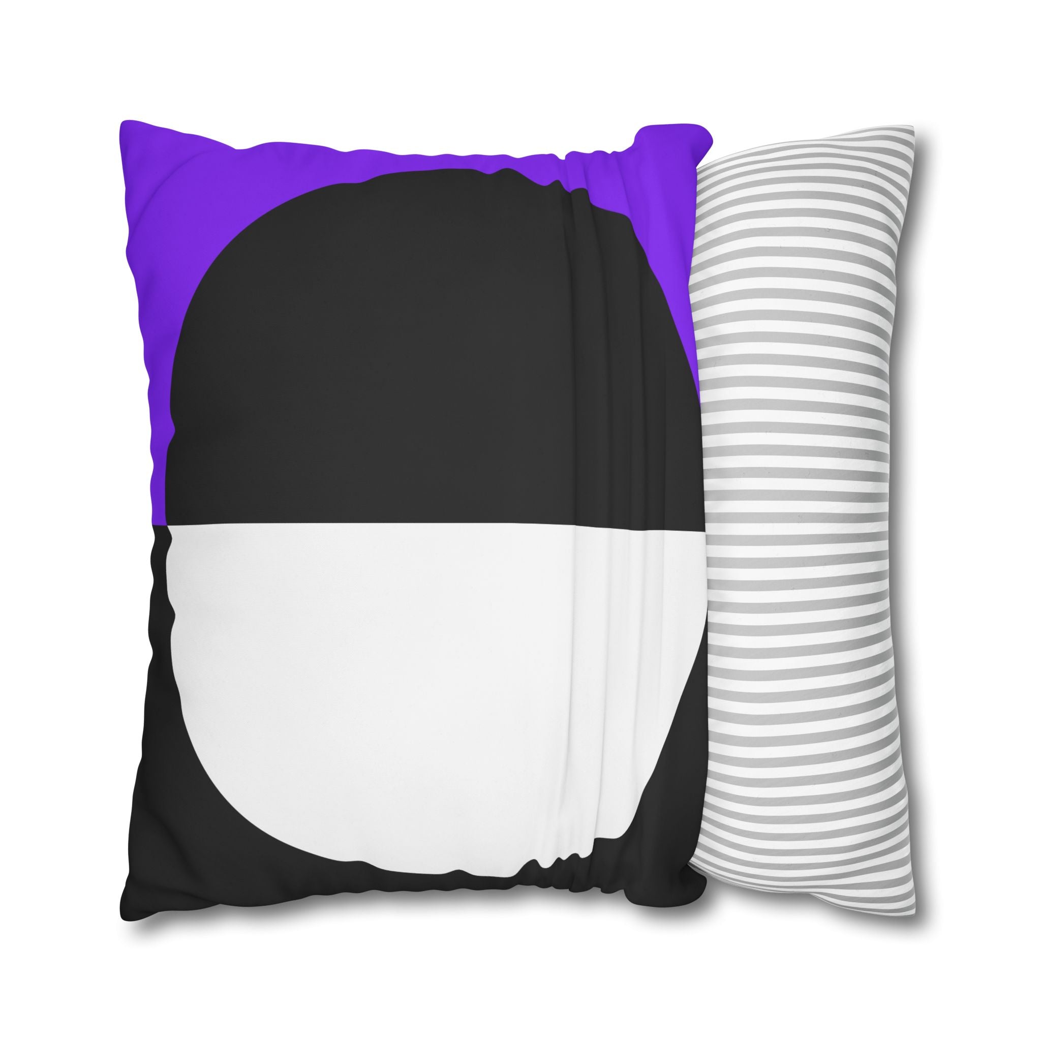 Geometric Purple & Black Pillowcase