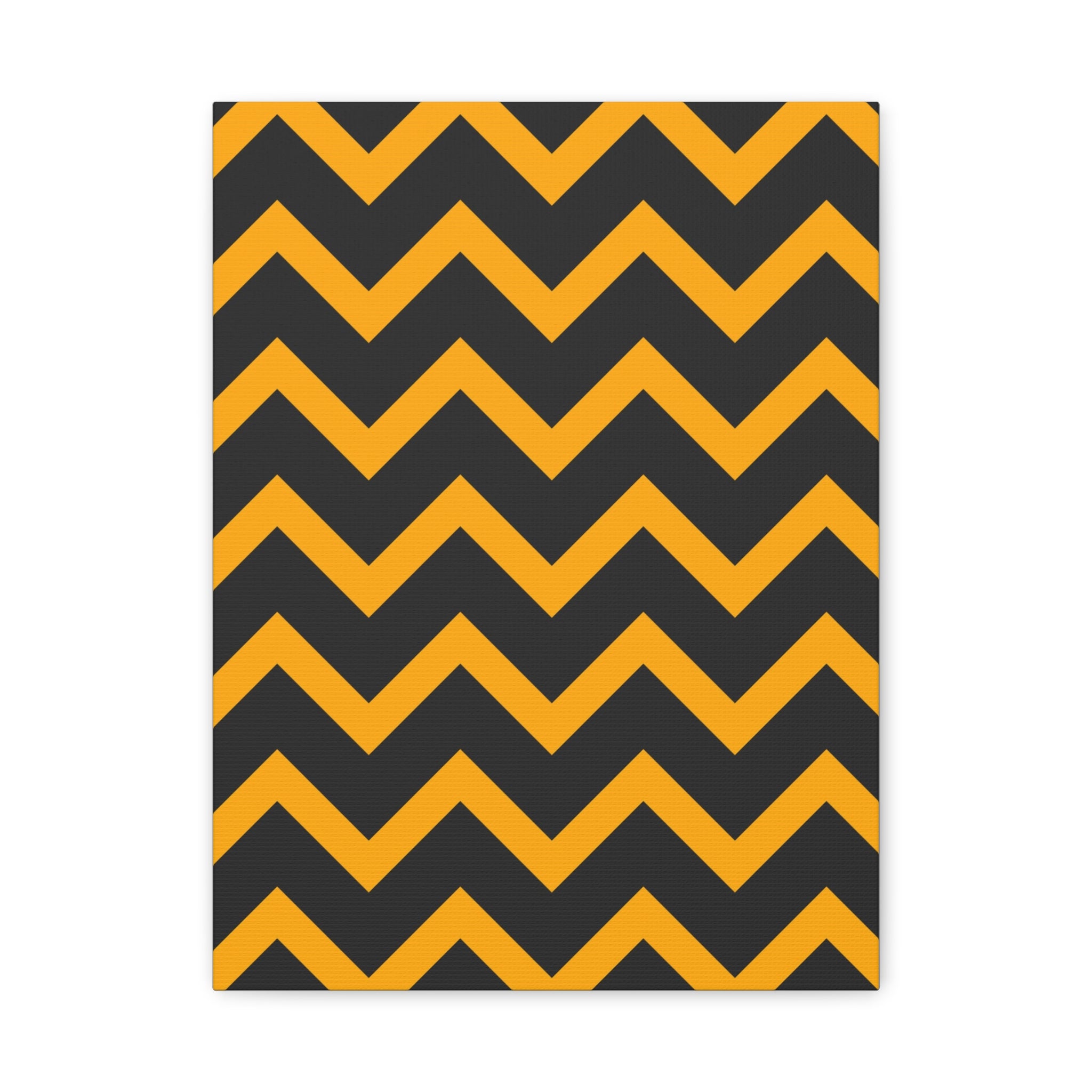 Bold Zigzag Geometric Canvas Art