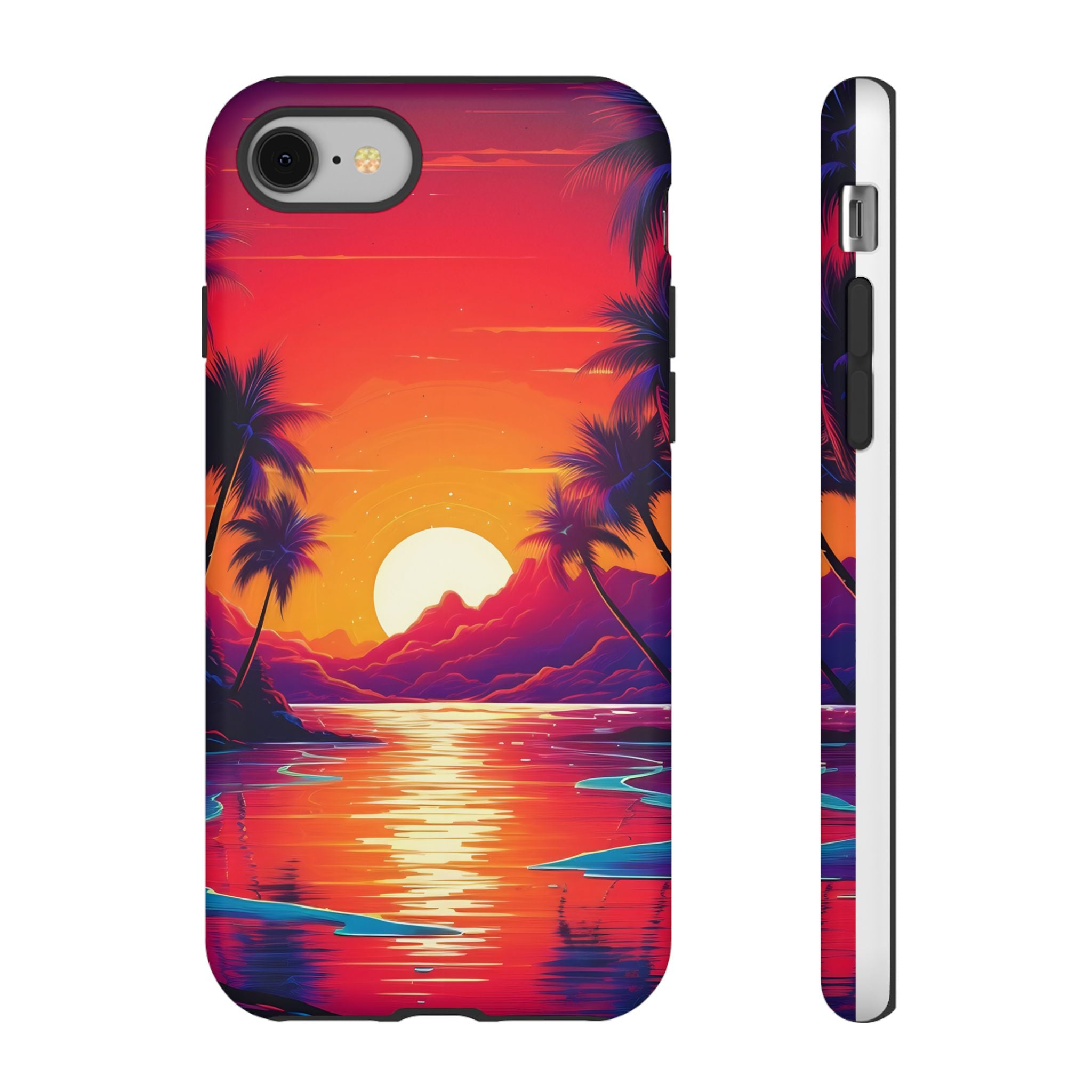 Sunset Beach Hexagon iPhone Case