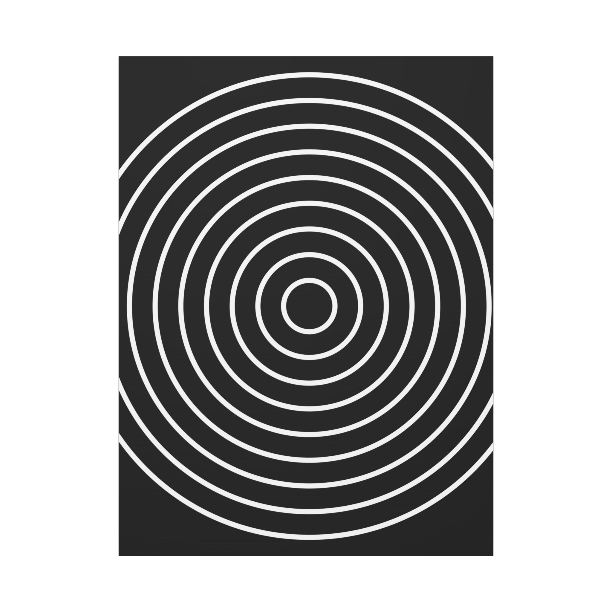 Abstract Concentric Circles Canvas Art