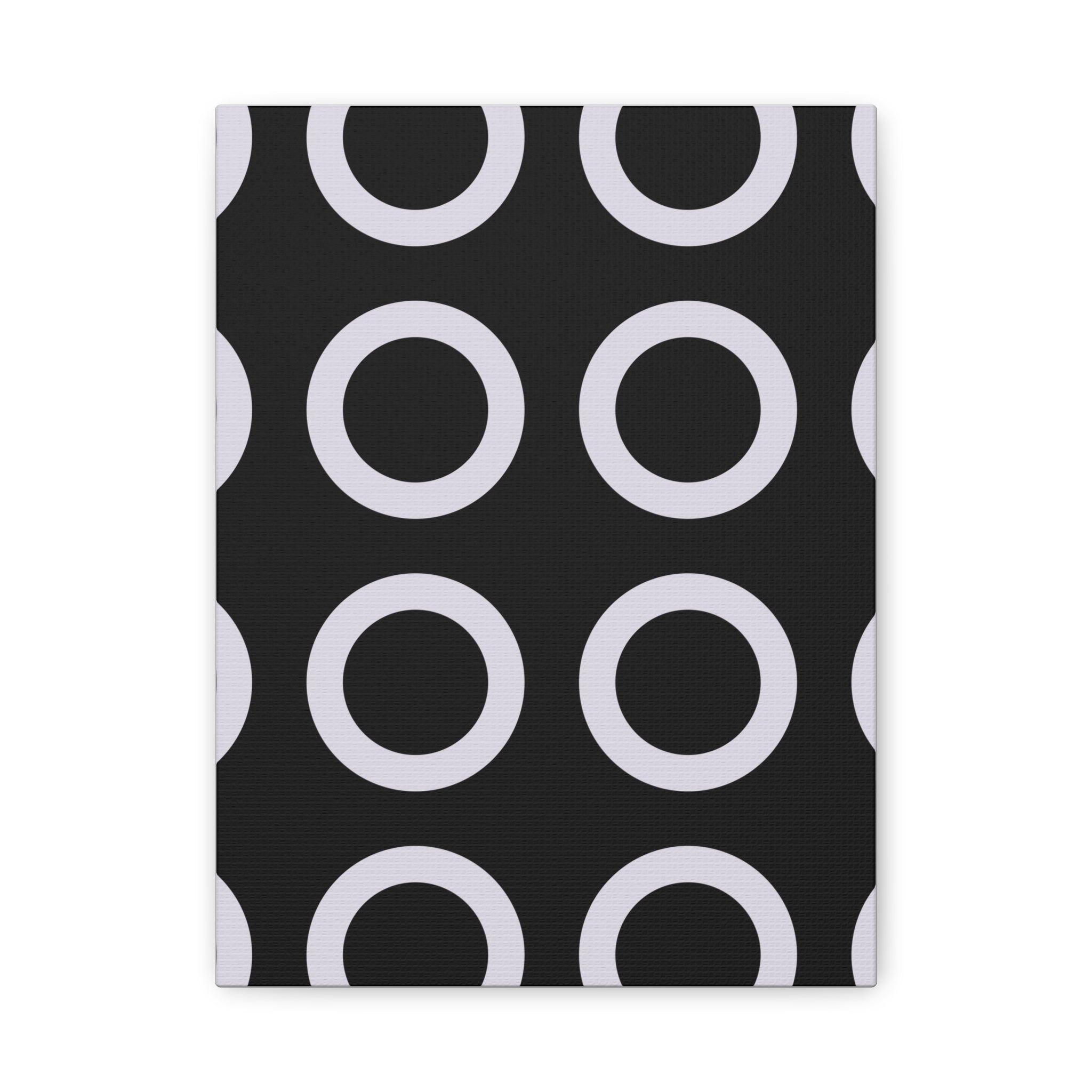 Geometric Circles Matte Canvas Art