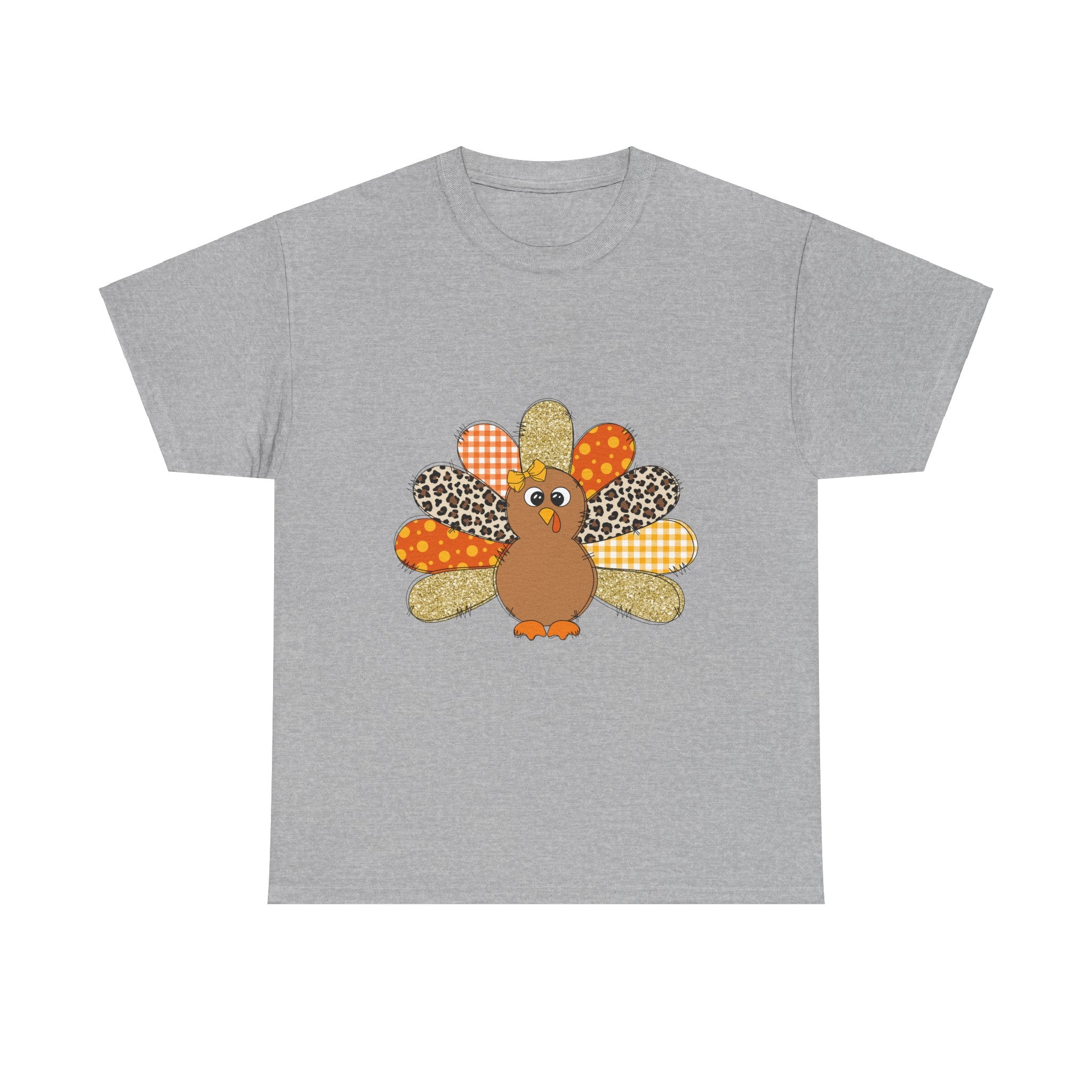 Patchwork Turkey Thanksgiving T-Shirt