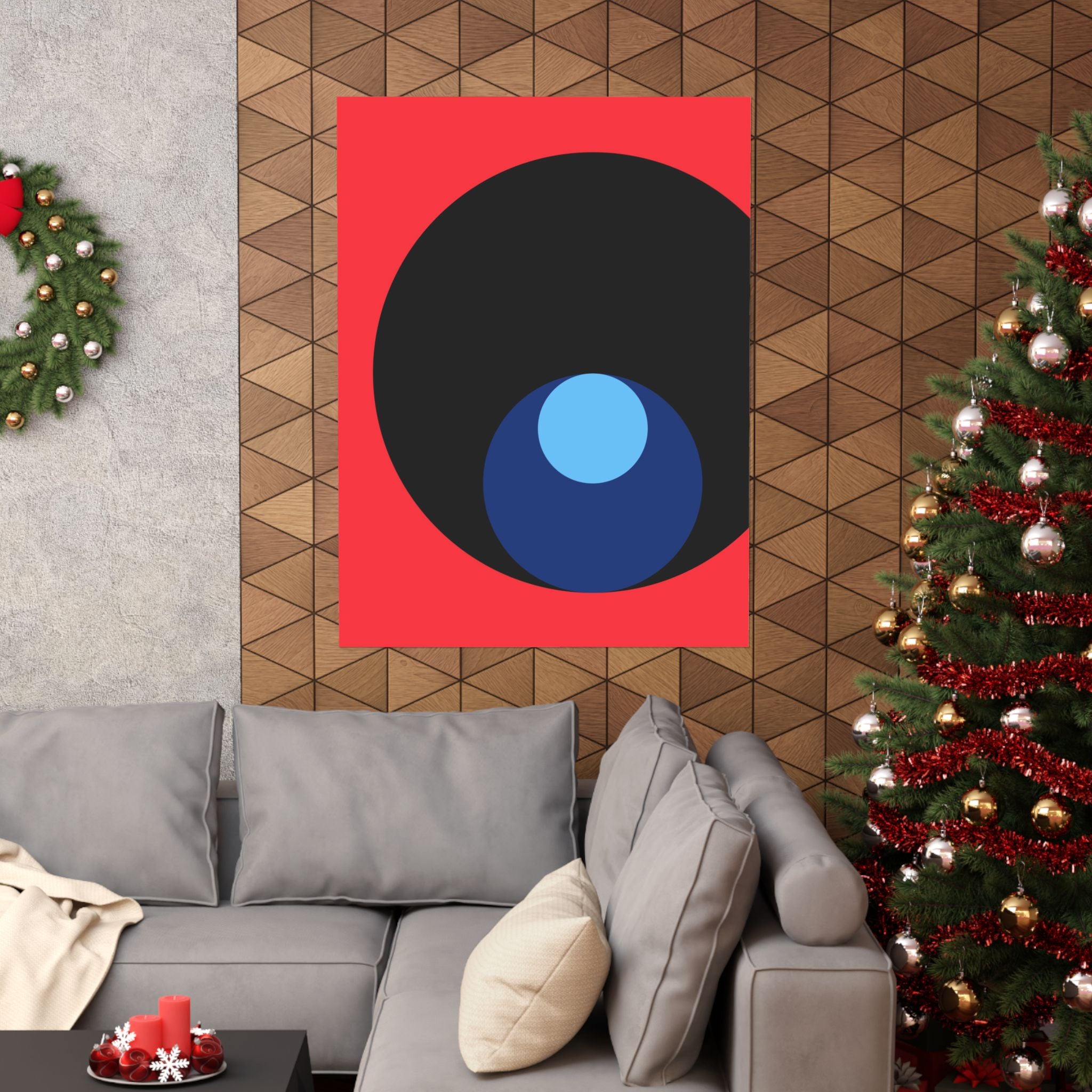 Abstract Red Circle Minimalist Poster