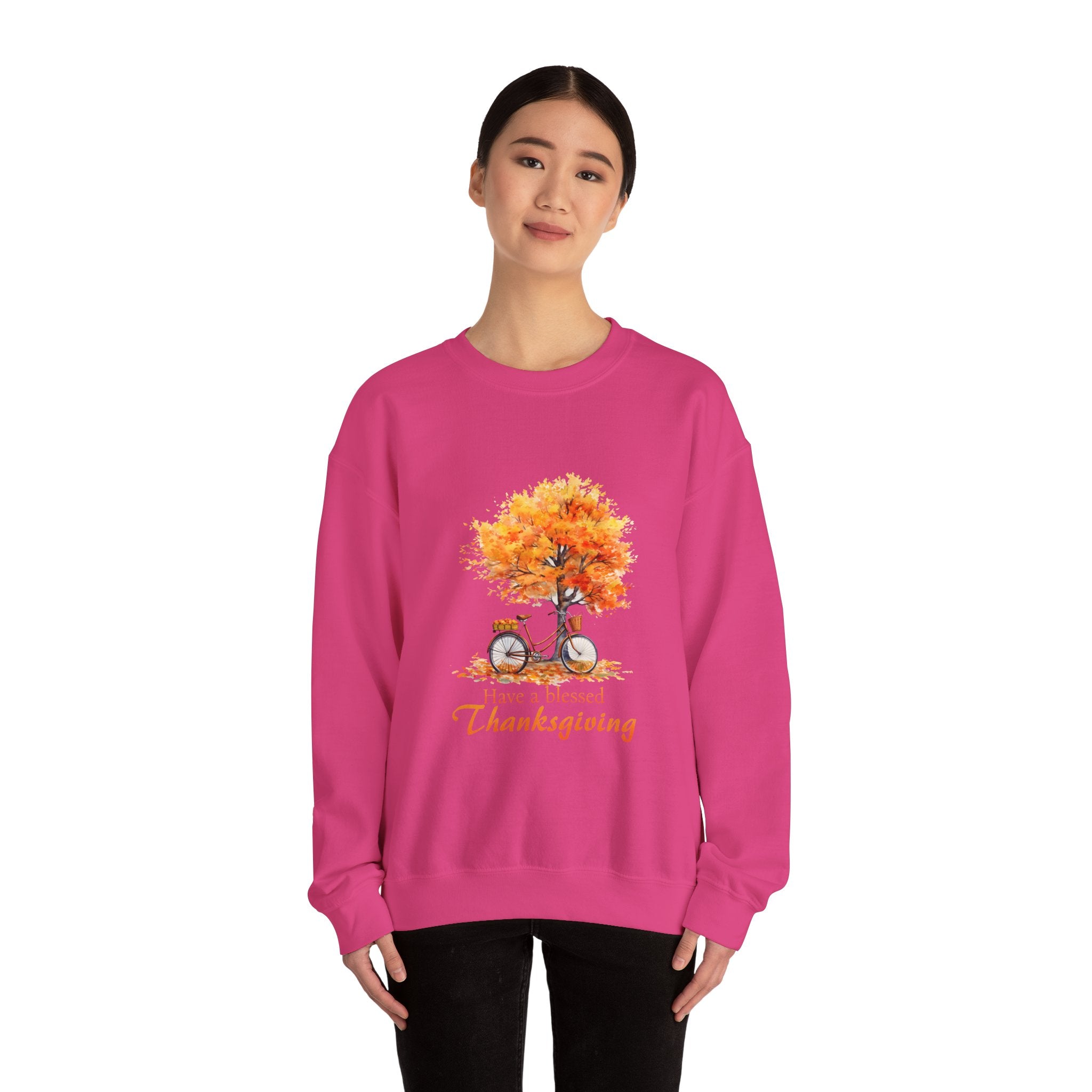 Blessed Thanksgiving Bicycle Sweatshirt