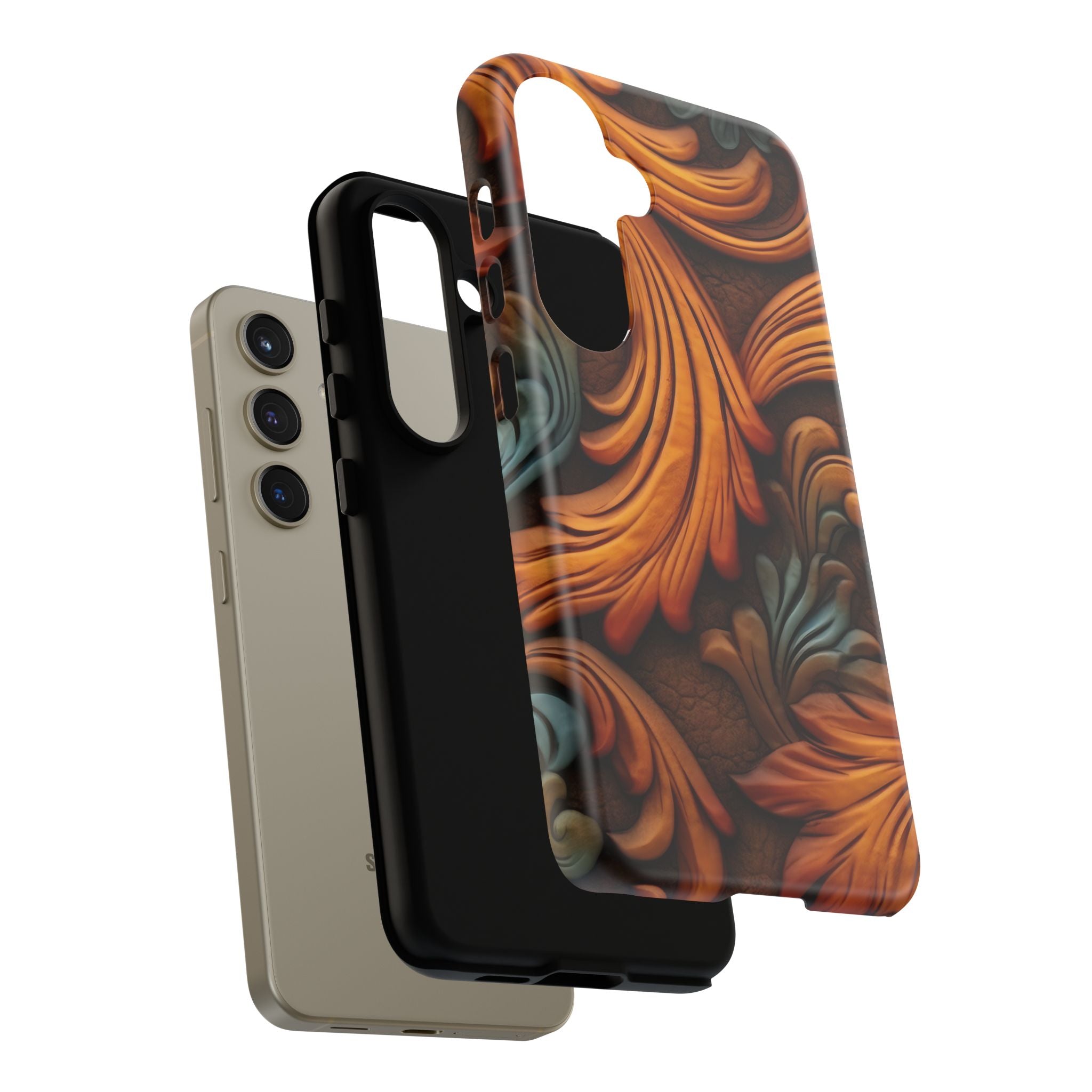 Baroque Copper Samsung Case - Luxury Design