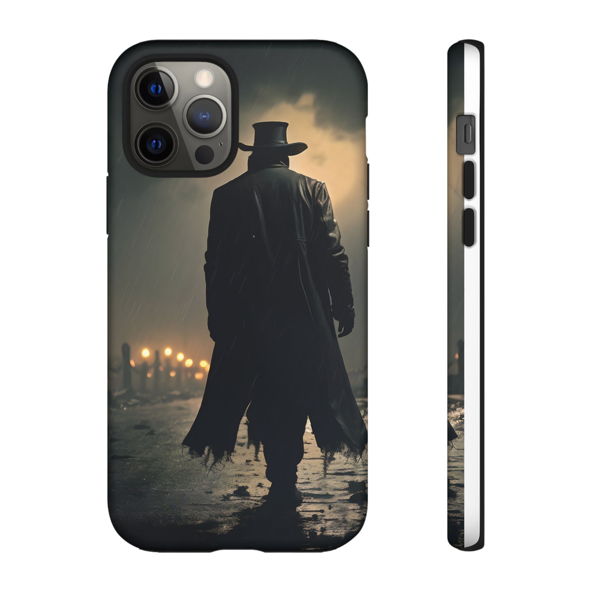 Mysterious Night Walk Hexagon Stone iPhone Case