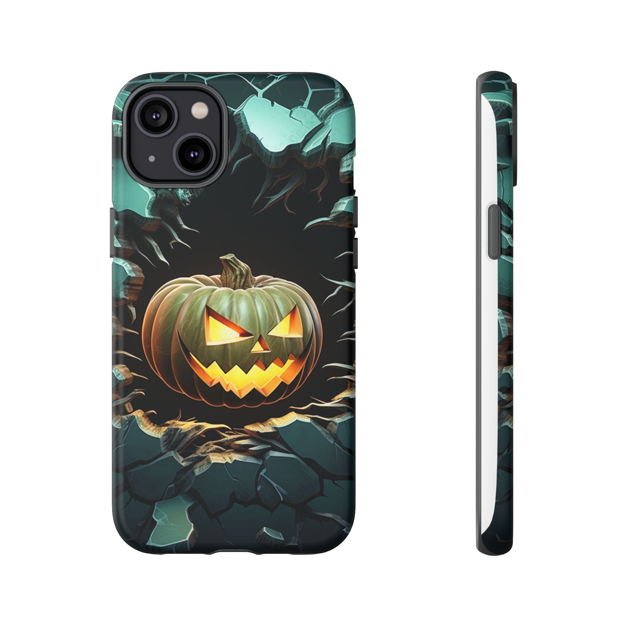 Spooky Jack-o'-Lantern Hexagon iPhone Case