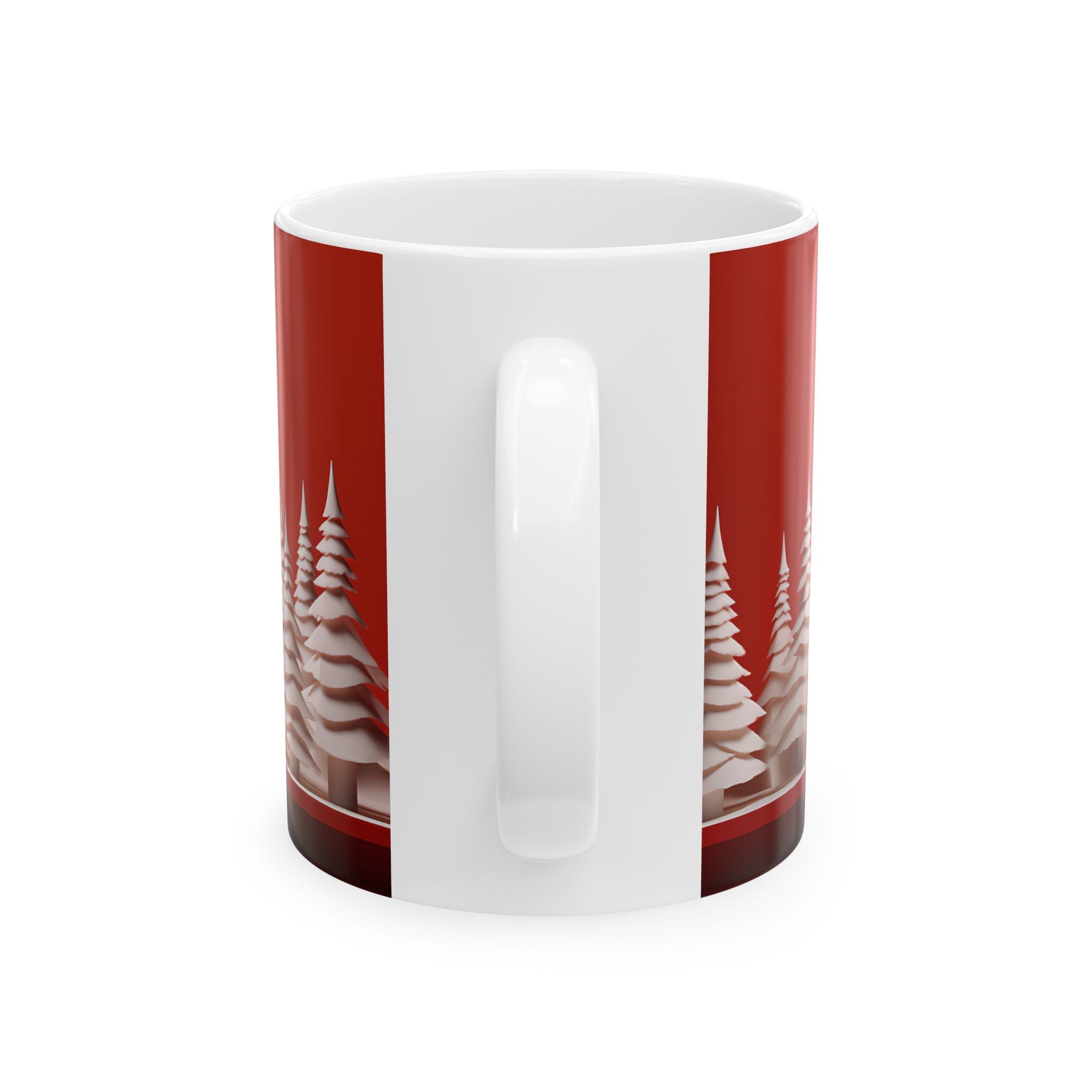 Red Xmas Reindeer Mug - Holiday Cheer