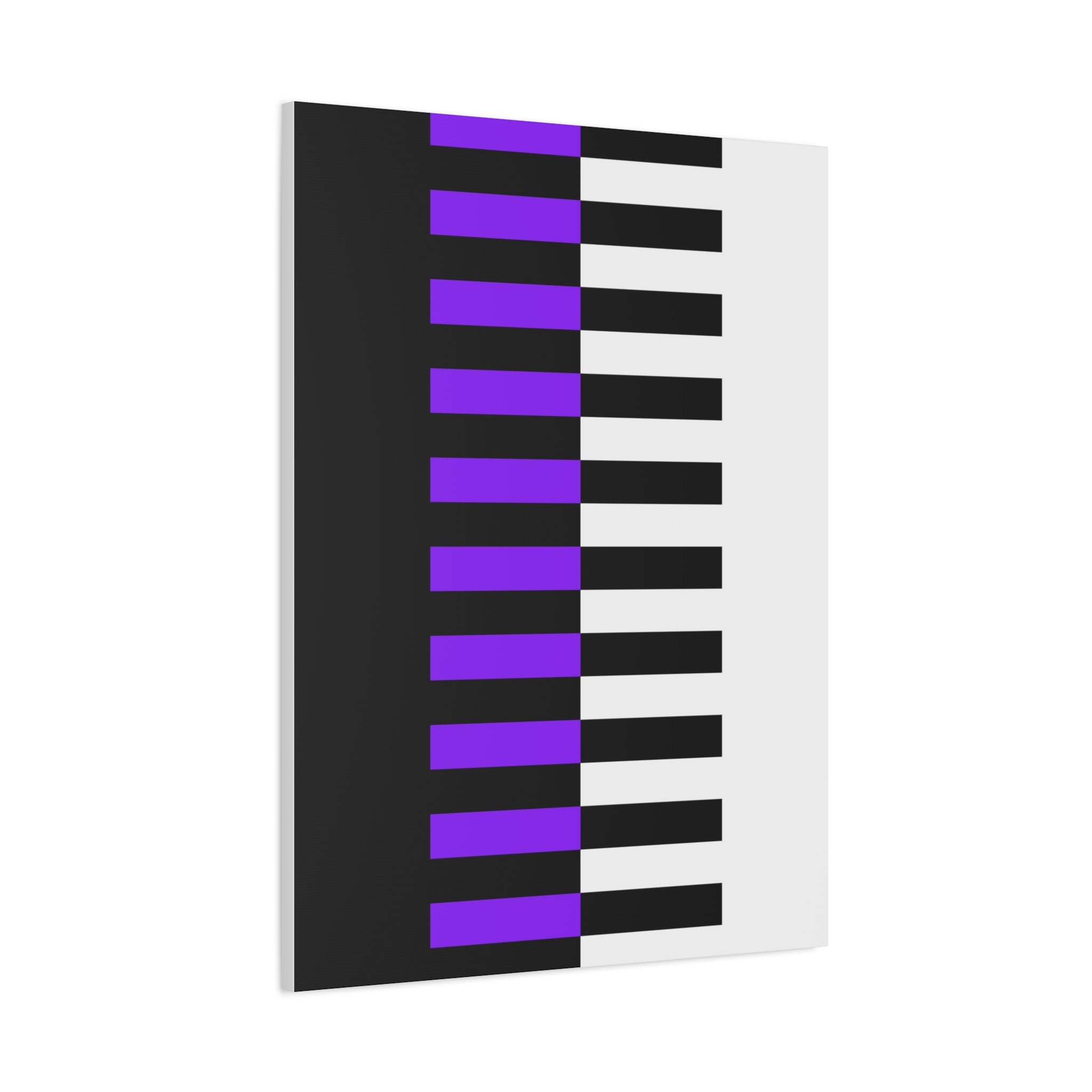 Abstract Purple Piano Keys Canvas Art