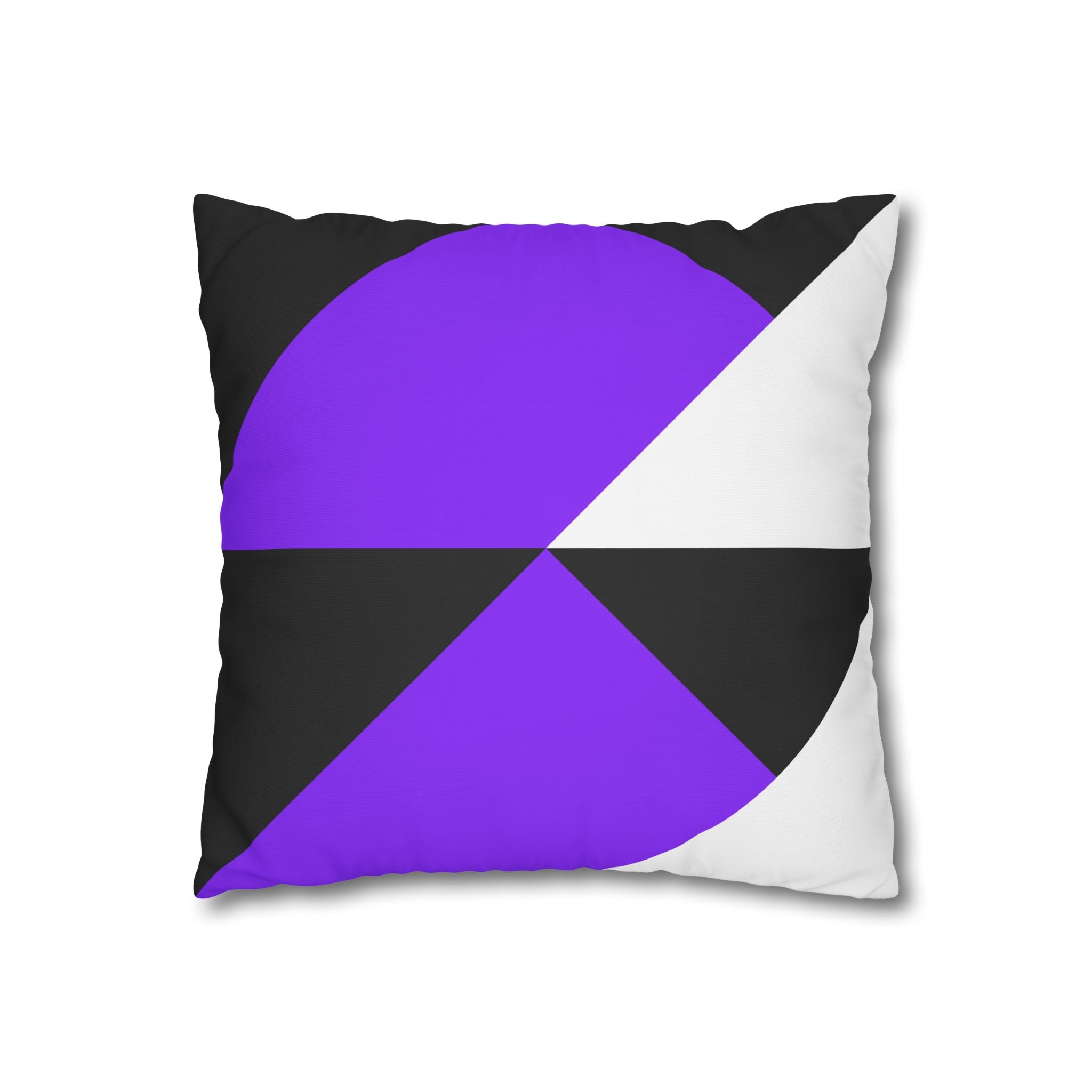 Geometric Purple Triangle Pillowcase