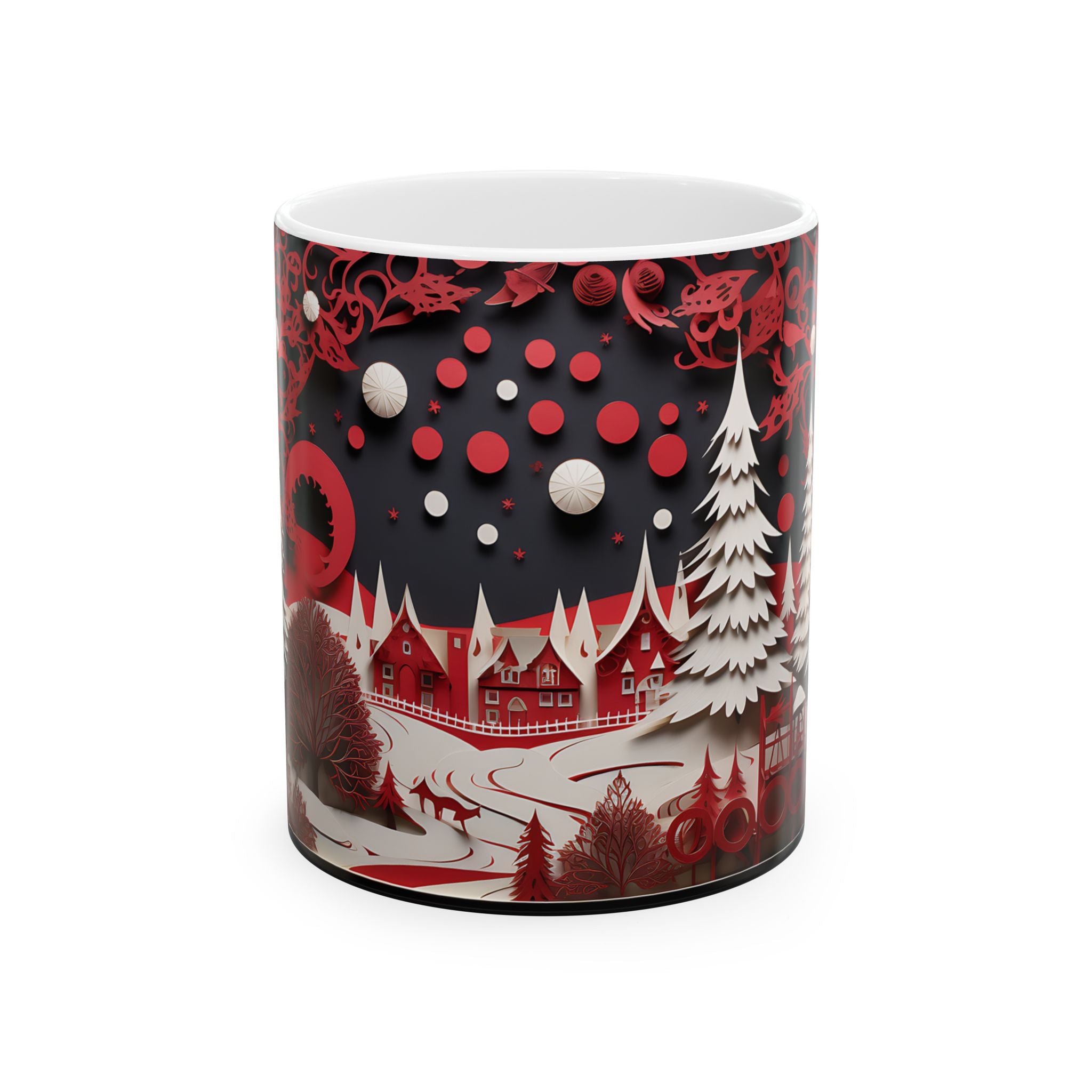 Winter Wonderland Paper Art Mug