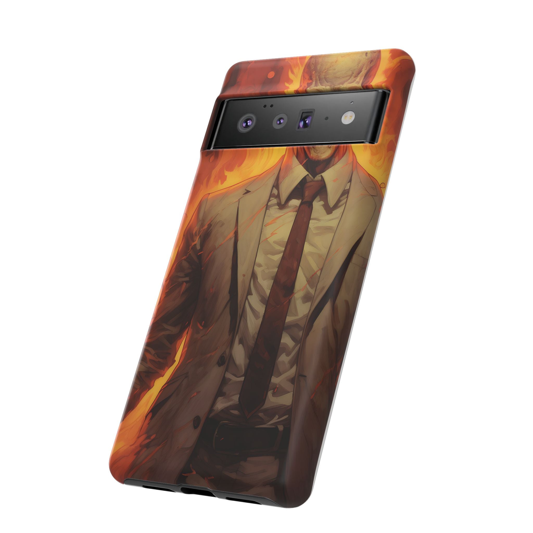 Fiery Skull Man Google Google Pixel Case (All Models)