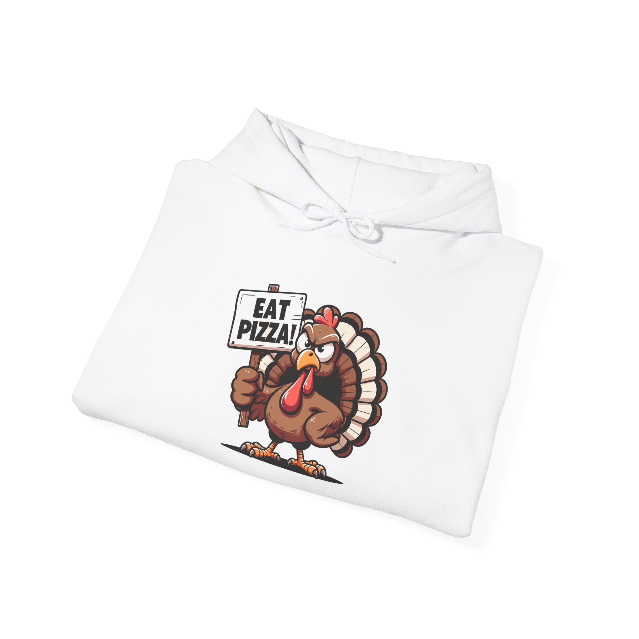 Angry Turkey Pizza Thanksgiving Hoodie