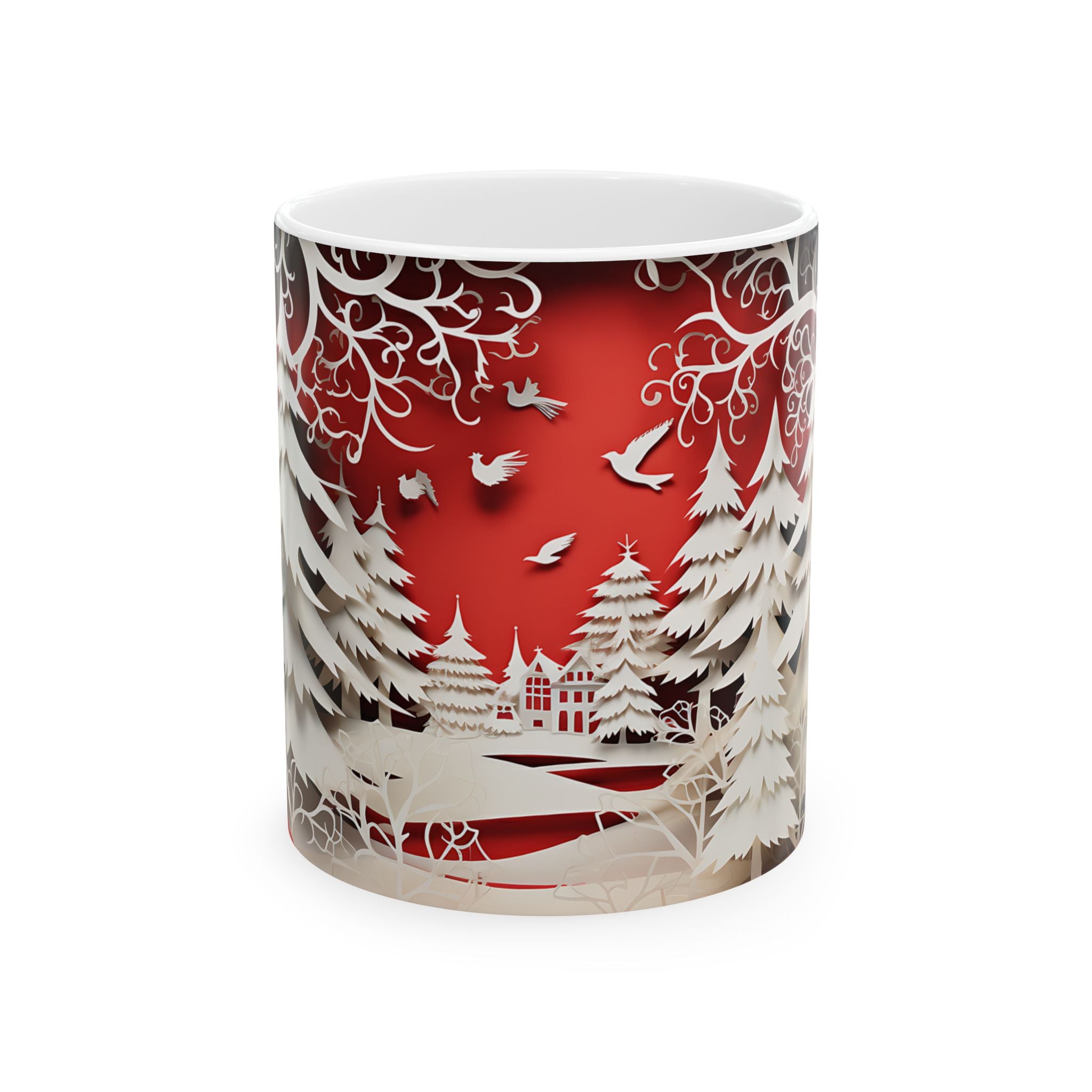 Winter Wonderland Paper-Cut Mug